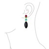 Unique Geometric Linear Black Pink Green Turquoise Rhombus Teardrop Rectangle
