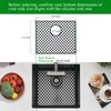 Brovy Black Silicone Sink Mats,18.6''x 15.6'' Kitchen Sink Mats for
