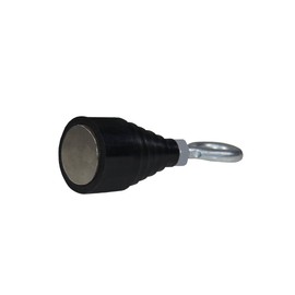 Grip Stubby Retrieving Magnet - Loop Gives Easy Access for Rope - Nails, Screws, Fishing Equipment, Tools, Keys - Retrieve Items Dropped in Lakes or Ponds