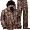 Wild Cedar Men's Cold Weather Camo Hunting Suit, Quiet Fleece-Lined