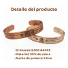 Pulsera De La Virgen De Guadalupe Brazalete Cobre Magnética