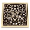 Brass Shower Drain Bathroom Floor Drain with Removable Cover Grid