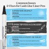 2 in1 Clear Eyelash Glue Liner Pen, Waterproof, Latex Free,