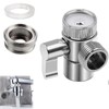 Crovakeu Upgrade Your Sink with Split Faucet Adapter - Two