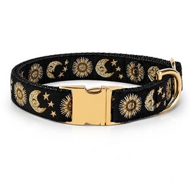 waaag Collar de perro, collar de gato con diseño de lunas, estrellas y soles, múltiples diseños