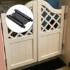 Hoypeyfiy 4 Pieces Doors Double Action Spring Hinge Stainless Steel