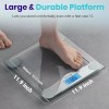 Etekcity Digital Body Weight Bathroom Scale, Large Blue LCD Backlight