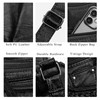 WITERY Crossboby Bag for Women - Soft PU Leather Multi-Pocket