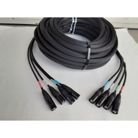 Unbranded 15 FT 4 Channel CAT-6 Snake Tactical Shielded w/Neutrik Ethercon Digital Audio