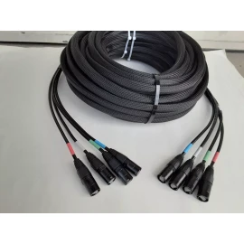 Unbranded 15 FT 4 Channel CAT-6 Snake Tactical Shielded w/Neutrik Ethercon Digital Audio