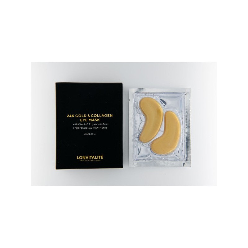 Lonvitalite 24K Gold & Collagen Eye Mask - 6PK