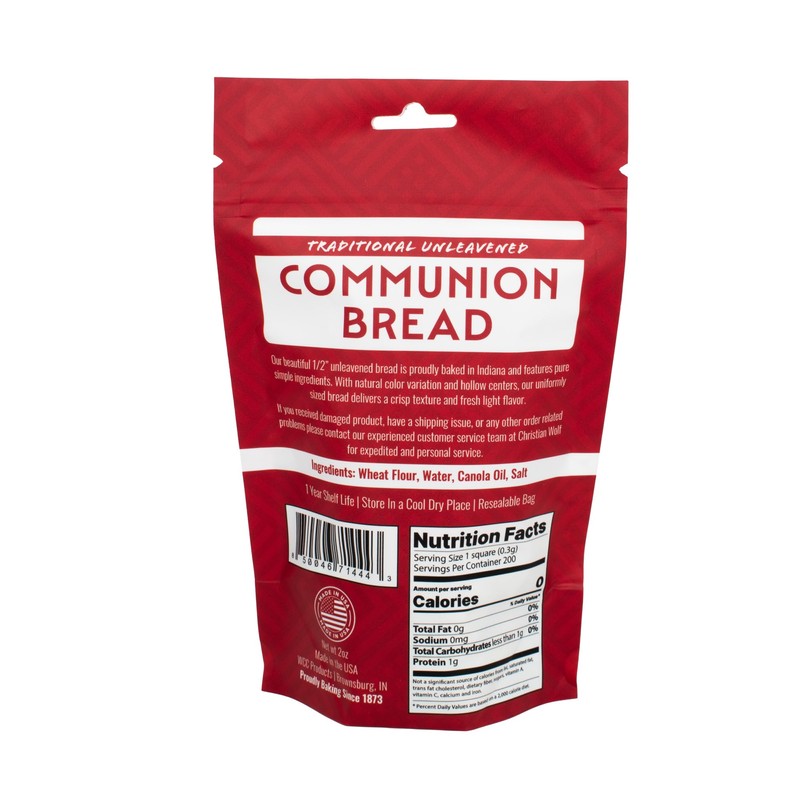 Unleavened Bread for Communion (200 pieces)
