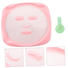 WOONEKY Set of 2 Women's Mask Molds Reusable Mud Mask Plates for Diy Facial Making