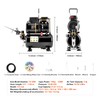 Happybuy Airbrush Kit, Dual Fan Compressor with 3.5L Tank, 0.3mm