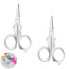 2 Packs Mini Scissors, Folding Travel Scissors Small, for Craft,