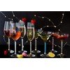 Wine Glasses- Crystal Stemmed Glassware Set (Gold)