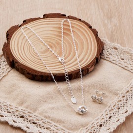 Philip Jones Silver Plated Love Knot Set