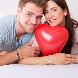 OIDEA 2pcs Stainless Steel to Infinity and Beyond Bracelets for Boyfriend and Girlfriend Valentines Day