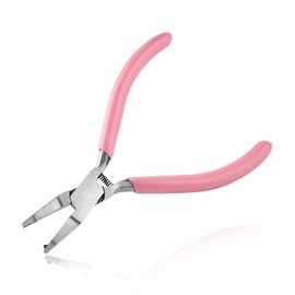 LEONTOOL Mini Split Ring Pliers Jump Ring Pliers for Jewelry Making 5 Inches Jump Loops Opener Precision Jewelry Making Tools for Split Rings Key Chain Earrings Crafting