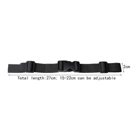 Kaitein Chest Belt, Black, Backpack Band, Shoulder Strap Fixed, Adjustable, Chest Strap, Prevents Shoulder Shifting, Set of 2, Black