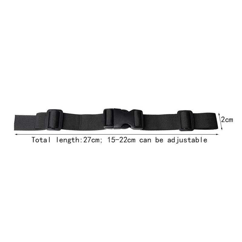 Kaitein Chest Belt, Black, Backpack Band, Shoulder Strap Fixed, Adjustable,