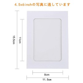 Samcos Picture Frame, Picture Garland Set, Picture Frame, Picture Frame, Wall Hanging, Paper Photo Frame, Picture Frame, Exhibition Picture, Poster, Painting, Home Decoration, Set of 30, with Clips