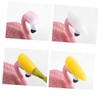 LALAFINA 9pcs Flamingo Nail Training Rack Cute Flamingo Design Nail