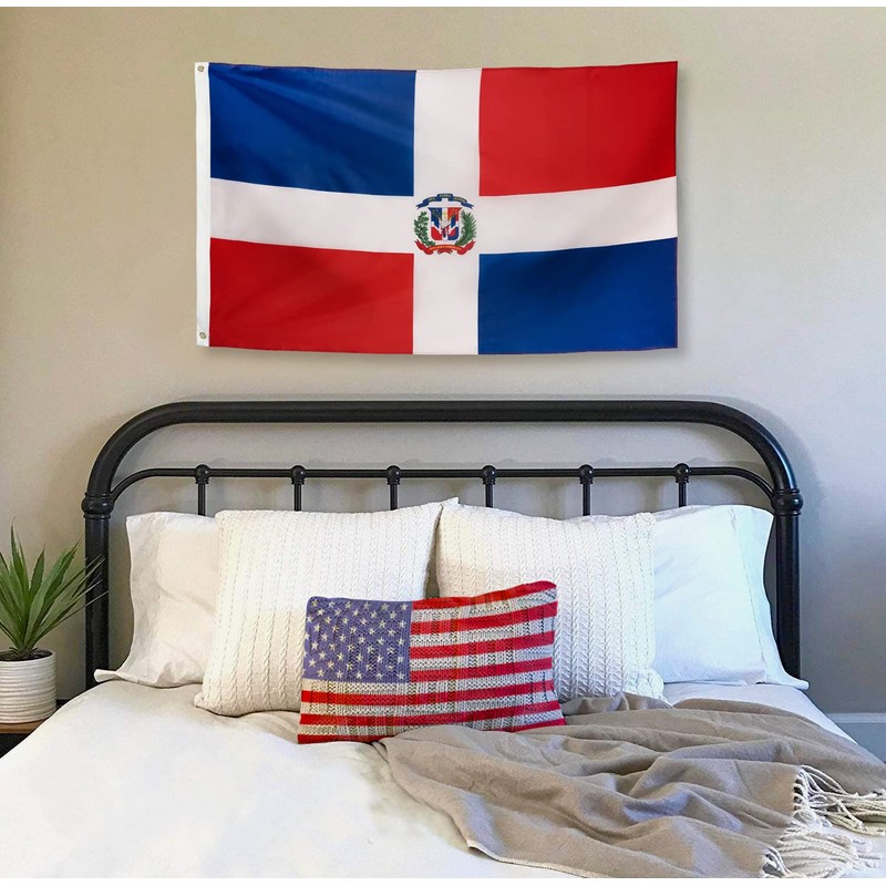 DANF Dominican Flag 3x5 Foot Polyester Bandera De Republica Dominicana