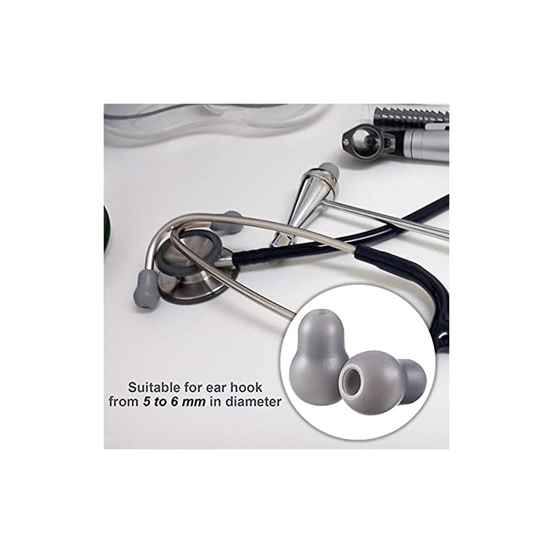 Silicone Ear Tips Earplug Replacement for Littmann Stethoscopes - Comfortable