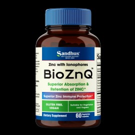 Sandhu BioZnQ -Zinc (Bio Zinc) with Quercetin for Immune Antioxidant 60 capsules