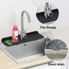 Sink Faucet Mat Silicone Drainage Design Easy Cleaning Faucet Water