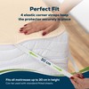 Sensalou Waterproof Mattress Protector 90 x 200 cm Beige –