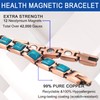 MagVIVACE Pure Copper Bracelet for Women, 7.68'' Turkish Stone Magnetic
