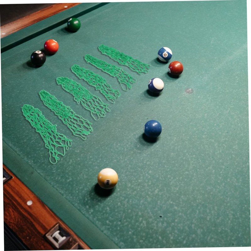 CORHAD 6pcs Cotton Billiard Net Pockets for Pool Tables Replacement