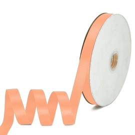FQTANJU Salmon Satin Ribbon Double Faced Satin 1/2 inch x Continuous 55 Yards Ribbon for Gift Wrapping Wedding Party Wreath Bows Bouquet Floral Arrangement Home Decoration