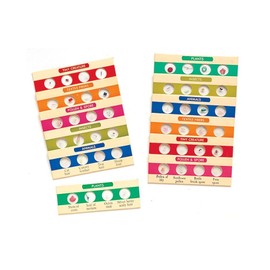 Learning Resources Set Combinado de Diapositivas preparadas, 48 muestras