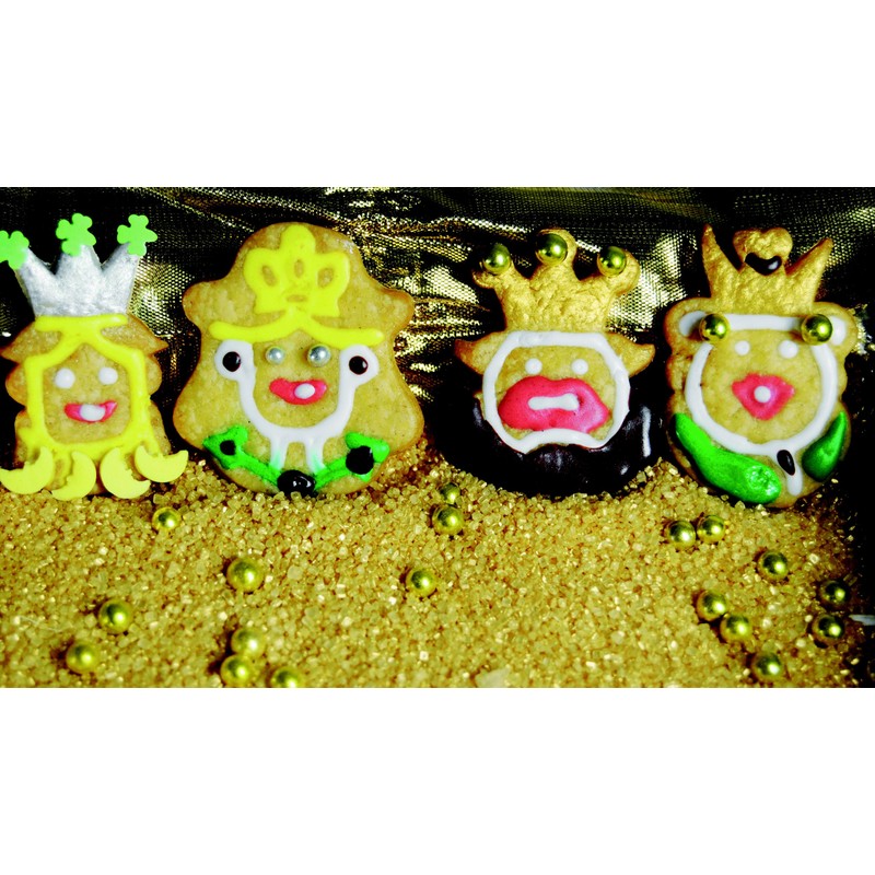 silikomart Cookie Cutters with Spring Ejection Feature, Mini, Royal Family,