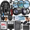 ZeeTech 49mm Accessory Bundle for Canon EOS: R100, R50, R10,