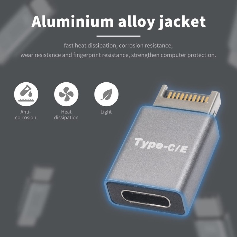 Duttek USB C Front Panel Adapter, 10 Gbps Type E