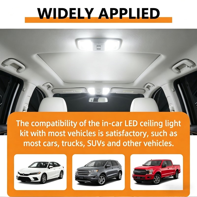 YYTQP 24PCS LED Interior Light Kit, Multi-Spec Bulbs Including 31mm
