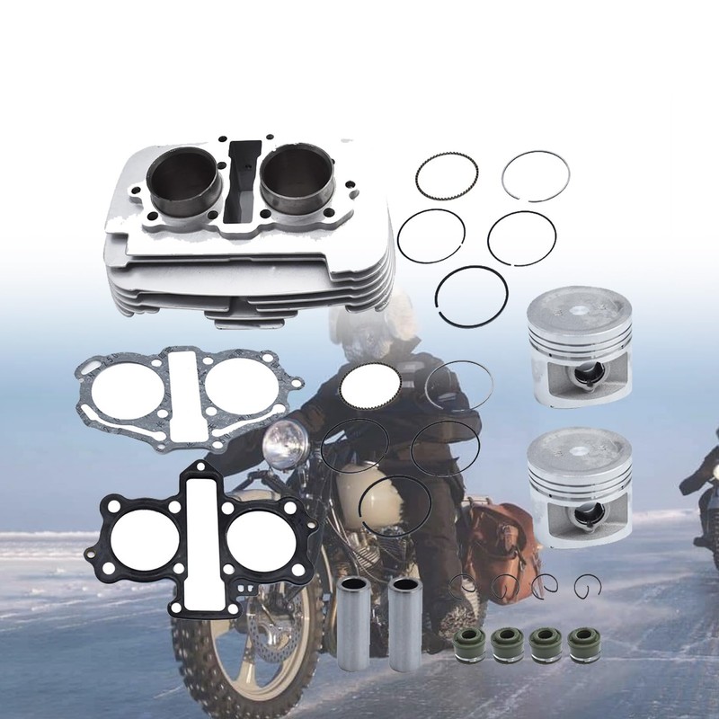 Silscvtt Engine Cylinder with Piston Gasket Replacement for Honda Rebel