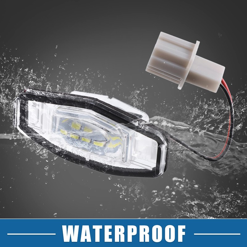 A ABSOPRO Car 6000K White LED License Plate Light Assembly