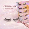 10 Pares Pestañas Postizas Reutilizables Diferentes Diseños