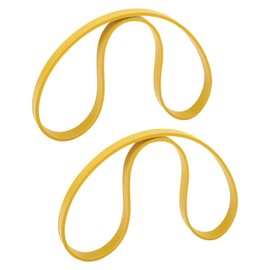 Bandsaw Tire Set, 2 PCS Yellow Band Saw Rubber Tires Noise Reduction Traction Bands For with Long lasting Durability for 10 Inch Woodworking Band Saw Wheel