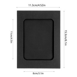 40 Pack Paper Photo Frames Black Paper Photo Flim Hanging Photo Display DIY Wall Picture Frame with Clips Rope Album Wall Décor Picture Photo Frame Set for Bedroom Living Room Office Dorm Decor