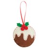 Christmas Pudding | Mini Felt Sewing Kit | Hanging Decoration