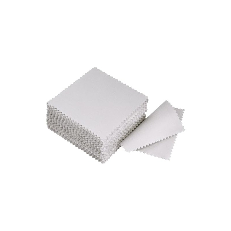THJOPOKEEL Paño de limpieza de joyería, 100 piezas, microfibra para