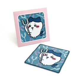 Chiikawa 41-5050250 Sasumata Towel Handkerchief, Blue, Chenille Weave, Comes in Packaging, Cute, Approx. 9.8 x 9.8 inches (25 x 25 cm)