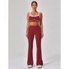 OMEWEE Yoga sets for women 2 piece Fashion contrasting lines
