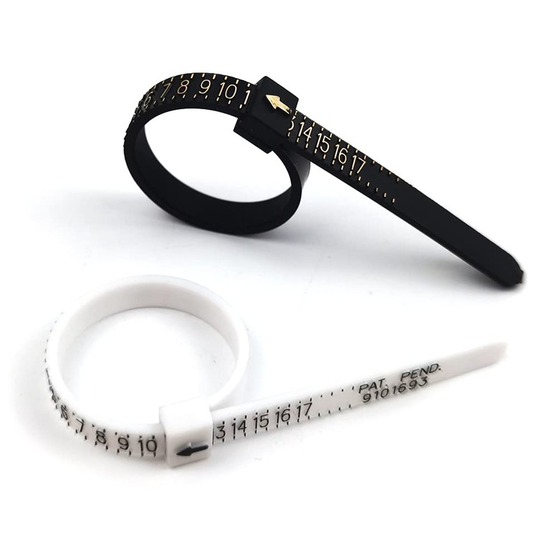 Ring Sizer Measure 6 Pieces US Ring Size Plastic Finger